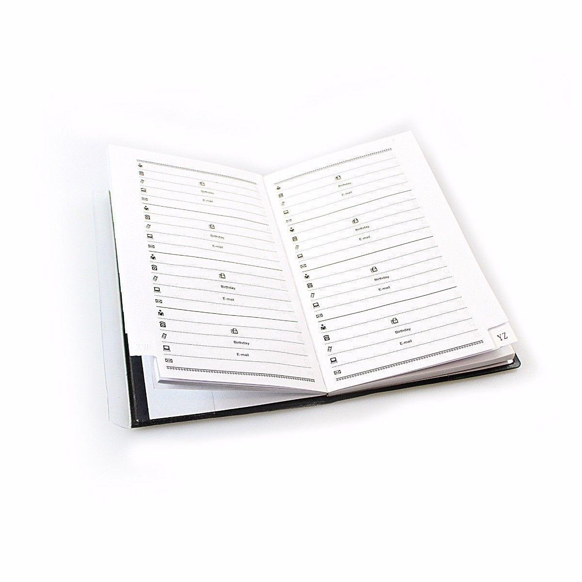 Compact A6 Size Address Book Assorted Colors