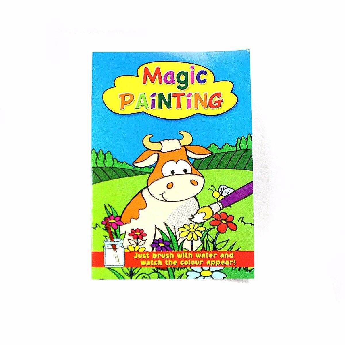Interactive Magic Painting Book Set for Kids A4 Size Creative Art Activity