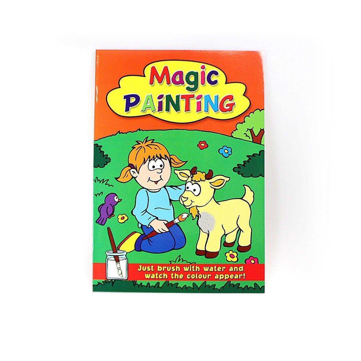 Interactive Magic Painting Book Set for Kids A4 Size Creative Art Activity