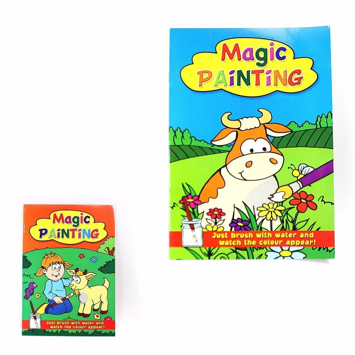 Interactive Magic Painting Book Set for Kids A4 Size Creative Art Activity