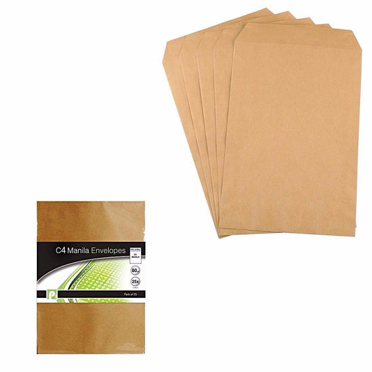 Manila C4 Envelopes 12 Pack Office and Home Use Supplies
