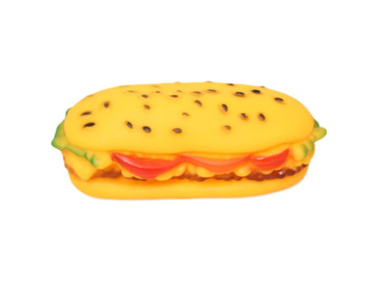 Interactive Squeaky Sandwich Dog Toy 14 x 45 cm