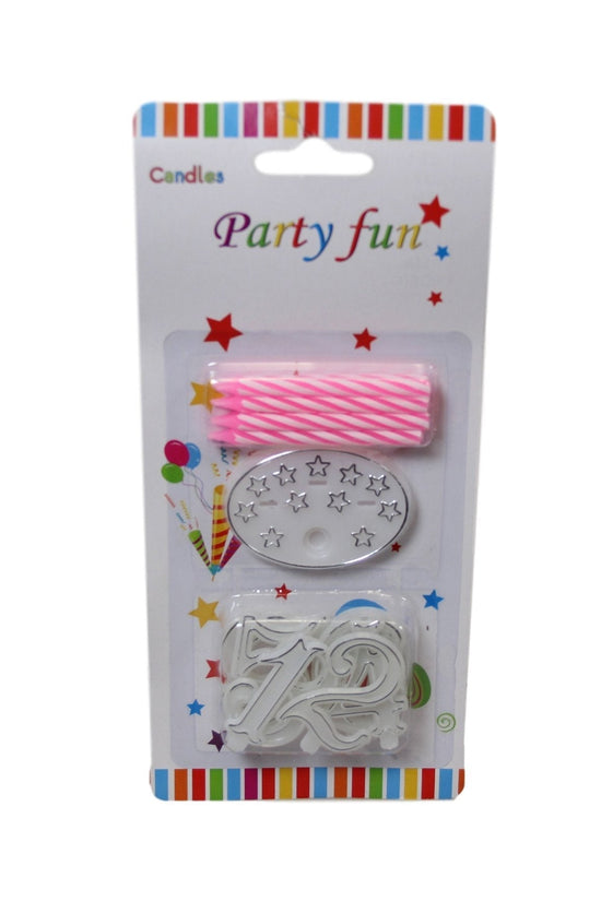 Assorted Number Birthday Candles Pack Set of 6