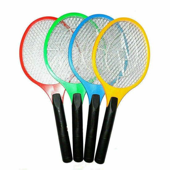 Electric Battery Fly Swatter Racket Assorted Colours