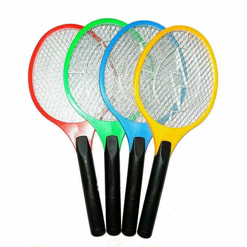 Electric Battery Fly Swatter Racket Assorted Colours