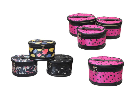 Stylish 3in1 Jewelry Box Makeup Bag Set