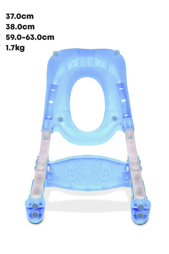 SQ Professional Kids Teddie Toilet Seat Ladder Blue