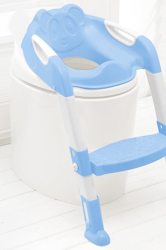 SQ Professional Kids Teddie Toilet Seat Ladder Blue