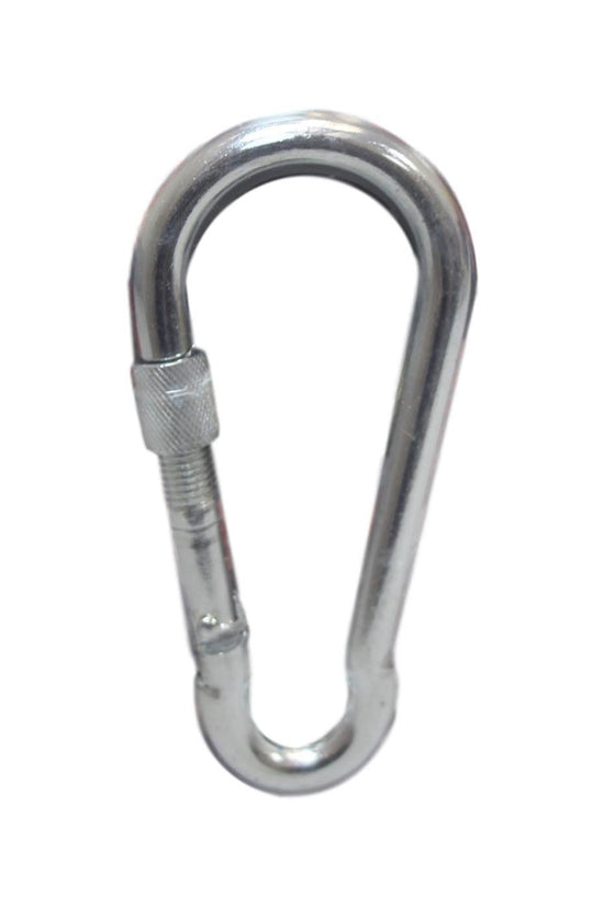 Durable Chromed Steel Carabiner Keychain for Outdoor Activities