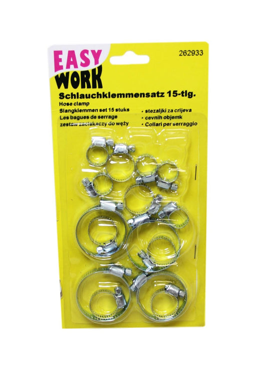 Premium Stainless Steel Hose Clips Assorted Sizes for DIY Projects
