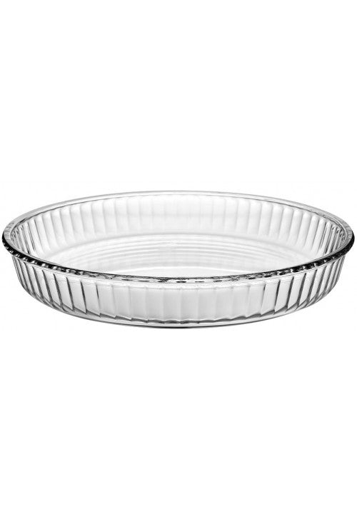 Premium PB Borcam Round Glass Desserts Flan Cheesecake Tart Dish 295L Elegant and Versatile