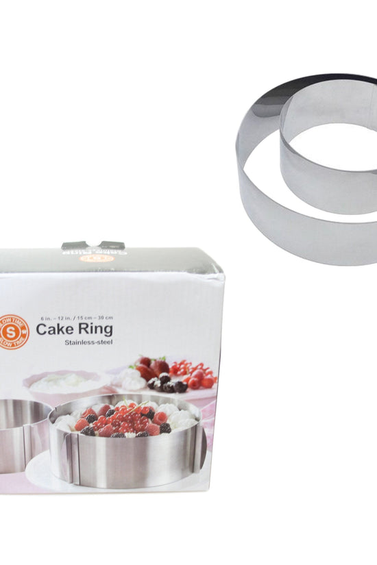 Adjustable Stainless Steel Round Cake Tin Ring 1630 cm Baking Tool