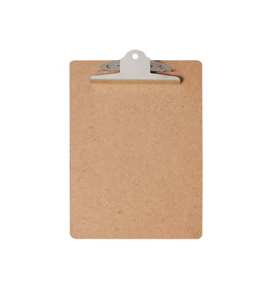 A4 Wooden Paper Menu Clipboard for School and Office Use