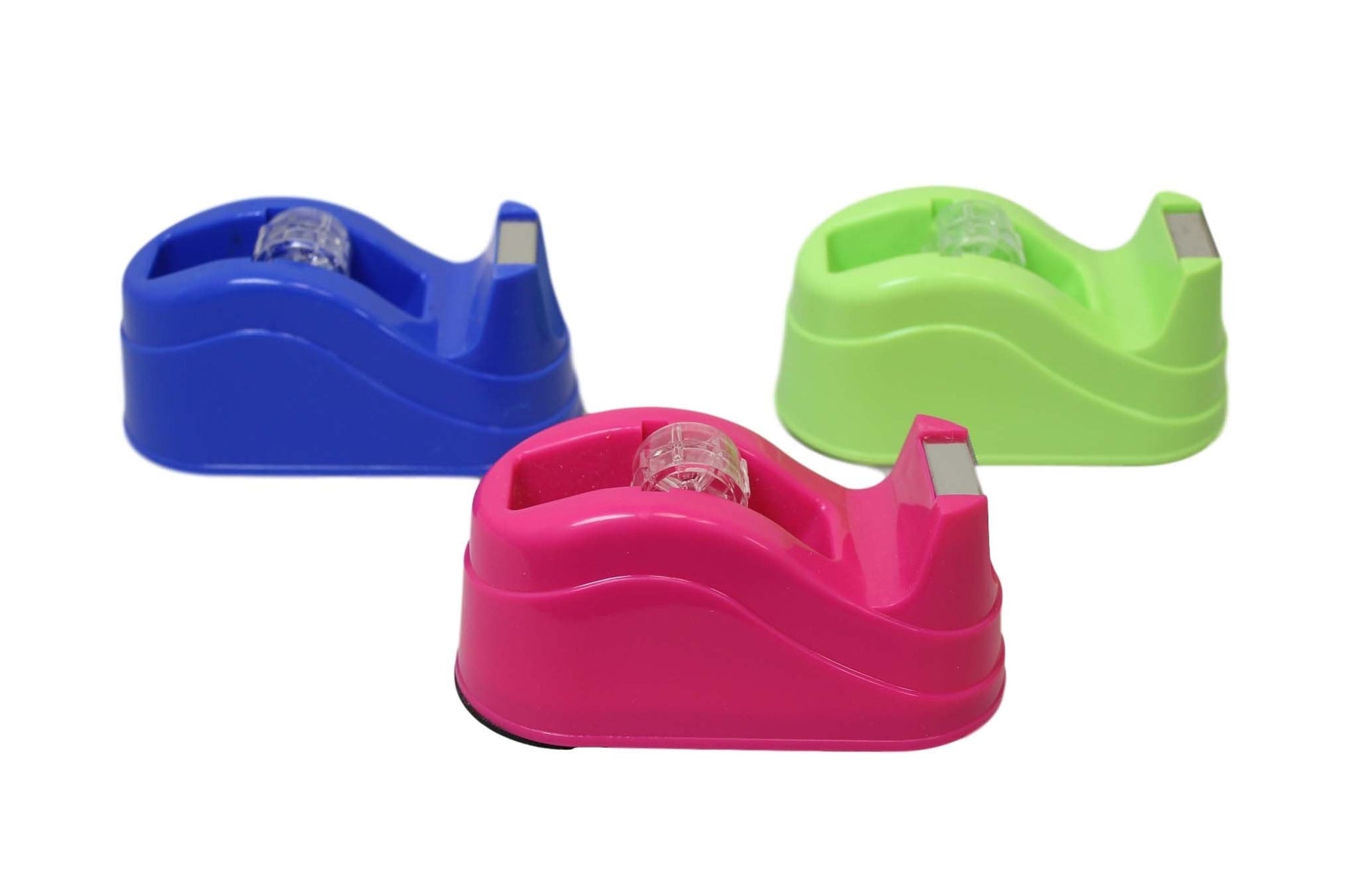 10 cm Plastic Tape Dispenser Assorted Colours Random Selection
