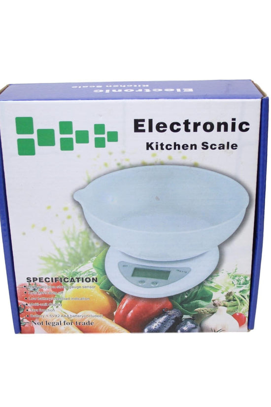 Modern White Electronic Kitchen Scale for Accurate Baking