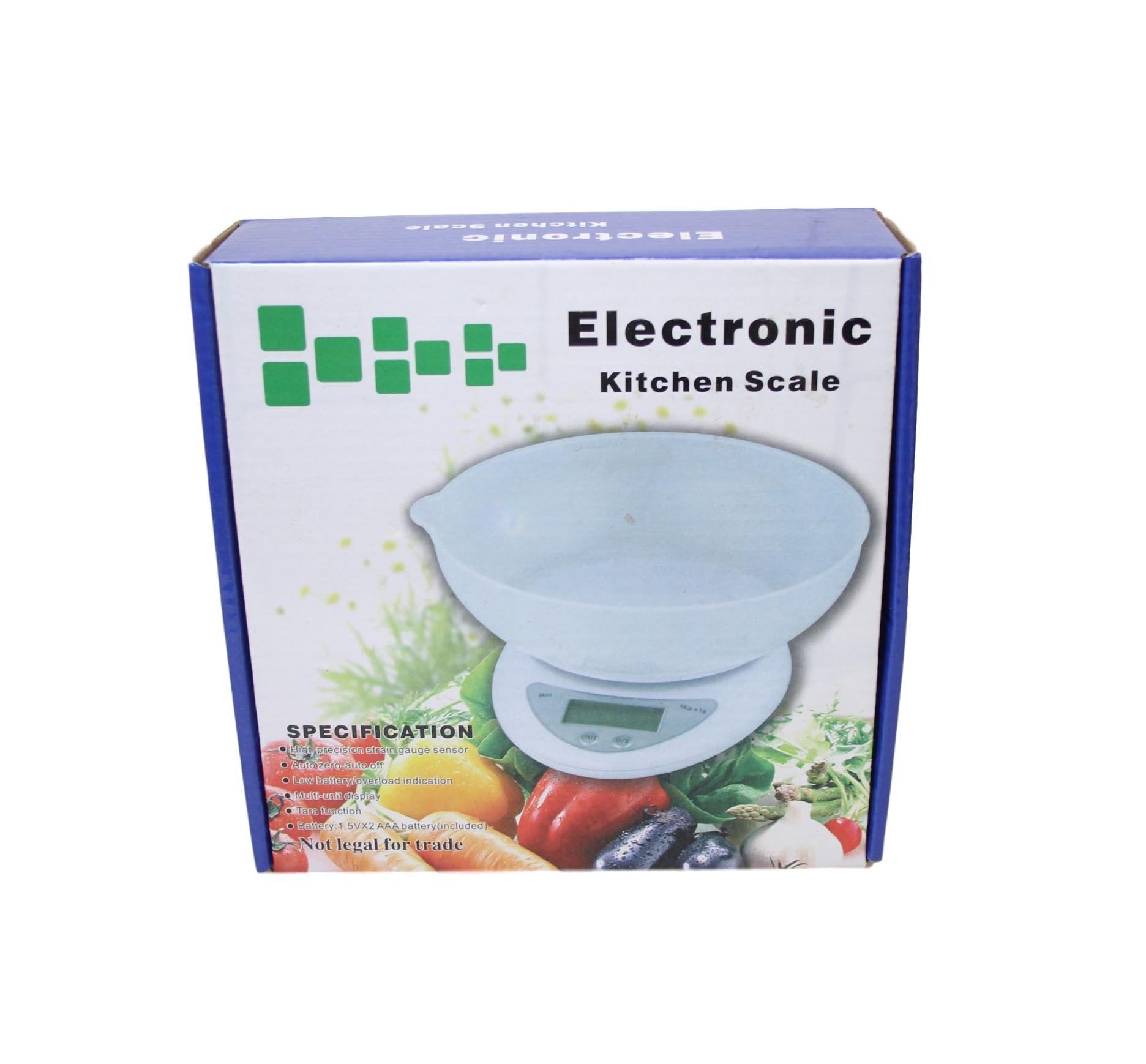 Modern White Electronic Kitchen Scale for Accurate Baking