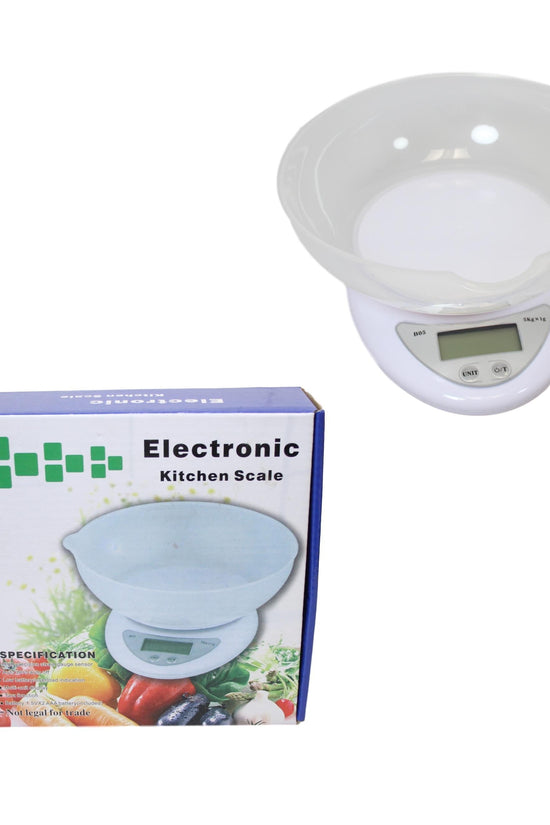 Modern White Electronic Kitchen Scale for Accurate Baking