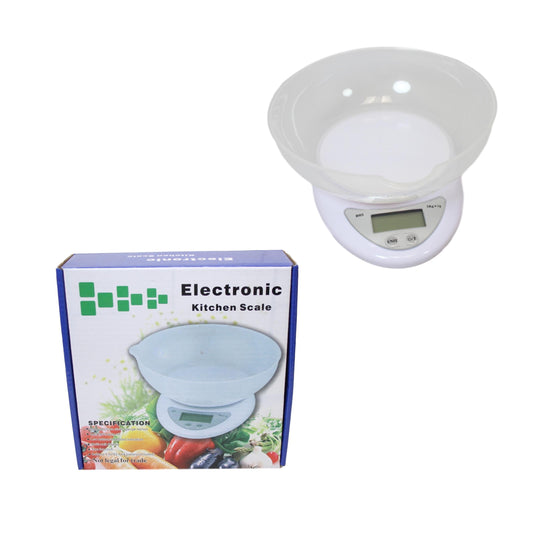Modern White Electronic Kitchen Scale for Accurate Baking