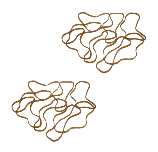 Brown Elastic Rubber Bands Pack of 50 Heavy Duty Large Rubber Bands