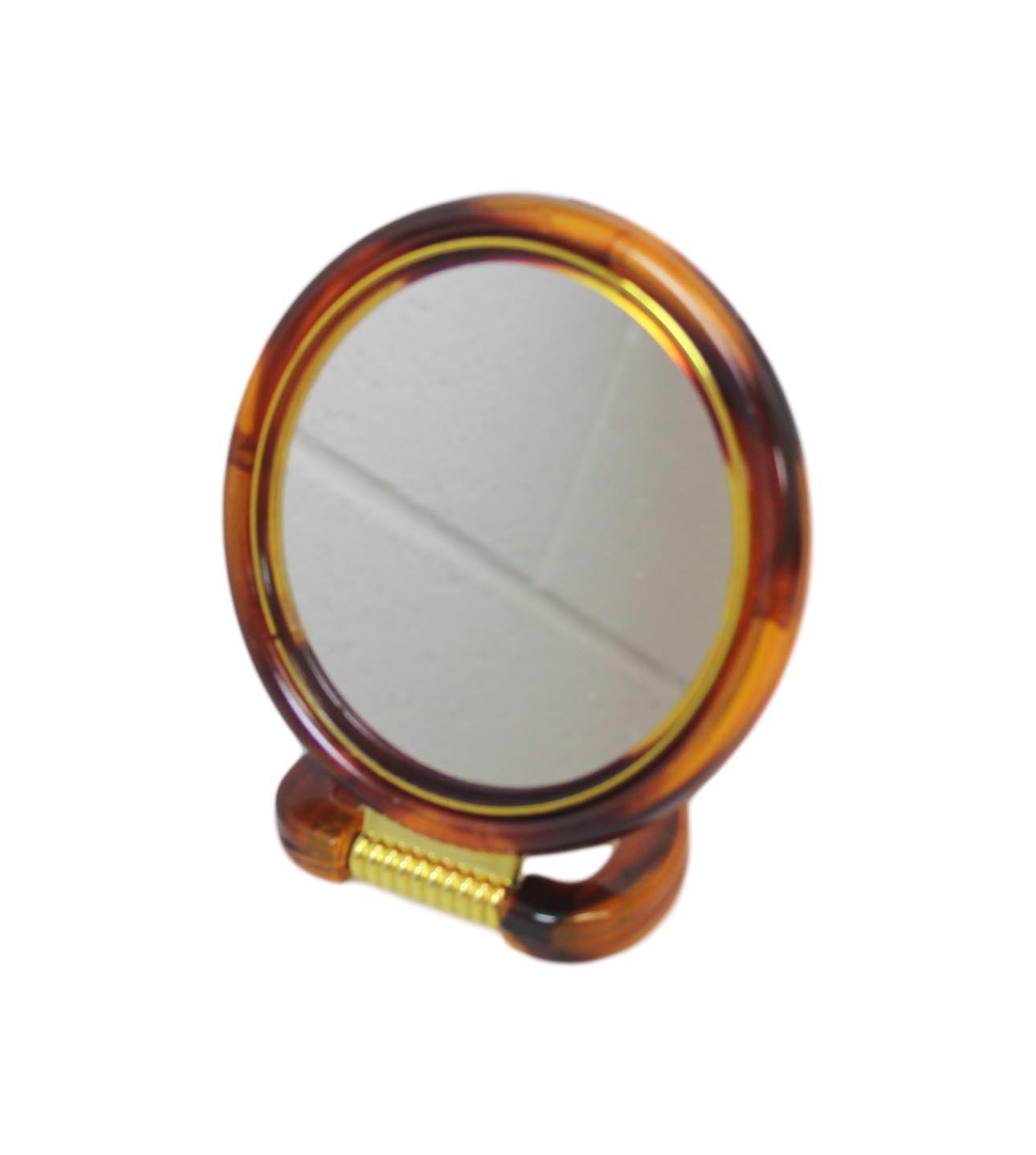 Double Sided Round Desk Mirror with Stand 15cm Magnifying Side