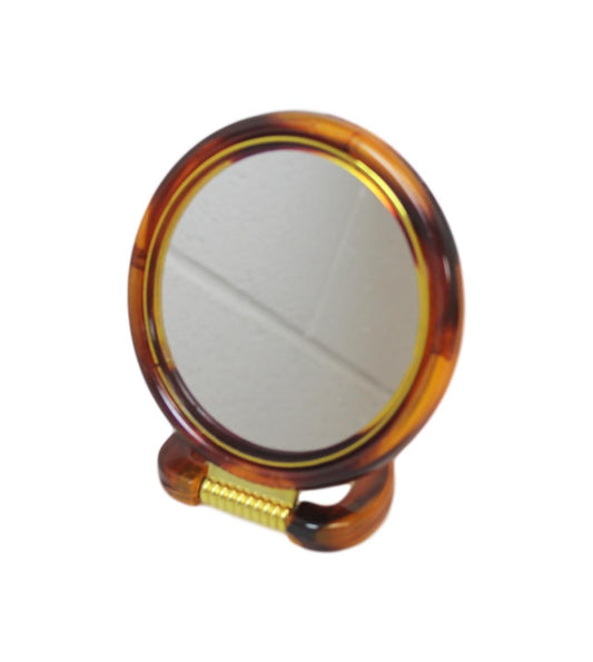 Double Sided Round Desk Mirror with Stand 15cm Magnifying Side