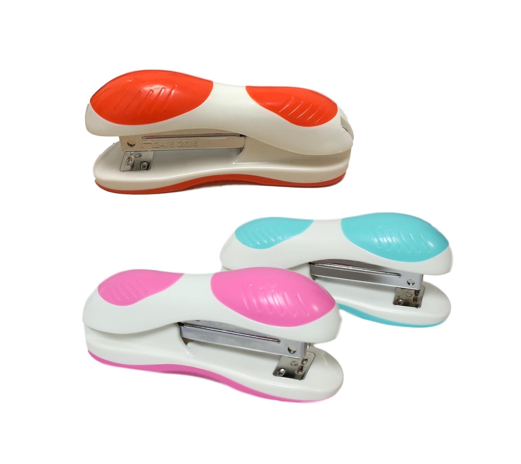 Colorful Padded Stapler Set with Random Colors 3 Pack