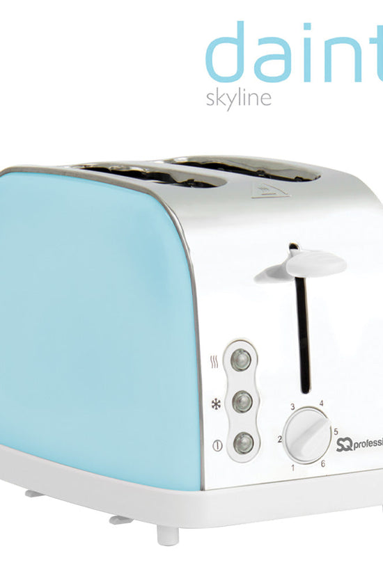 SQ Professional Dainty 2 Slice Toaster Skyline Blue 900W