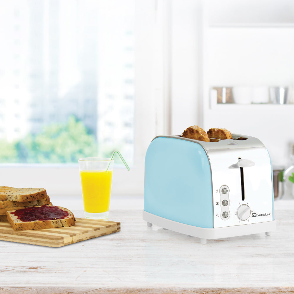 SQ Professional Dainty 2 Slice Toaster Skyline Blue 900W