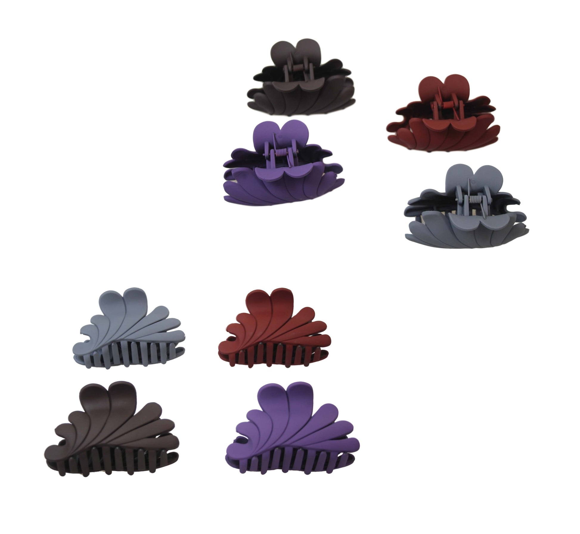 Stylish Matte Hair Claw Clip Assorted Colors and Designs