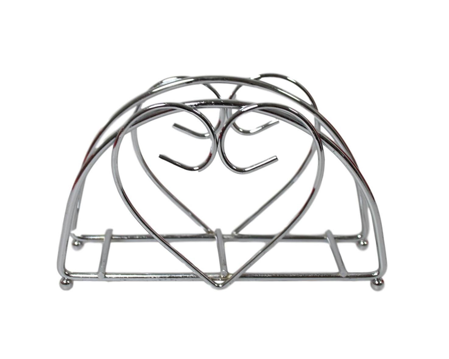 Heart Design Steel Napkin Holder for Dining Table Decor