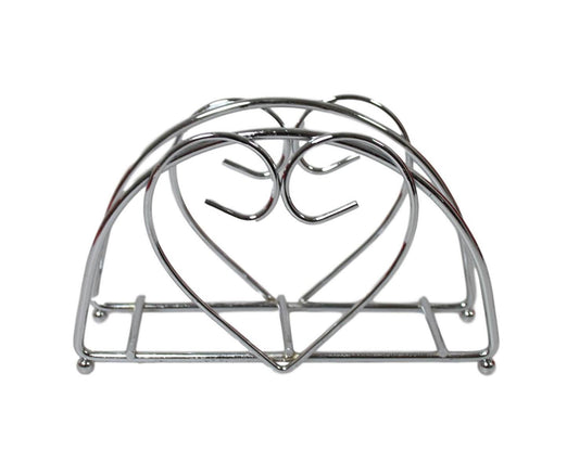 Heart Design Steel Napkin Holder for Dining Table Decor