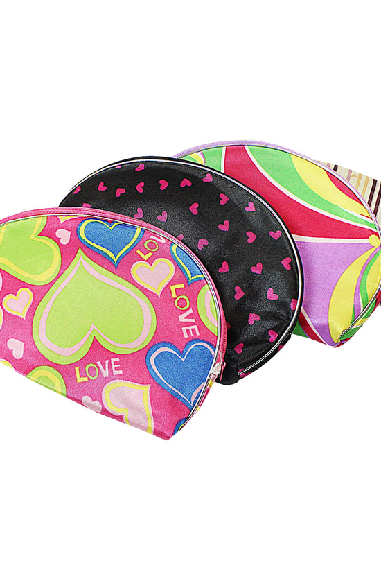 Assorted Design Makeup Toiletry Bag Pouch Set Pack of 5