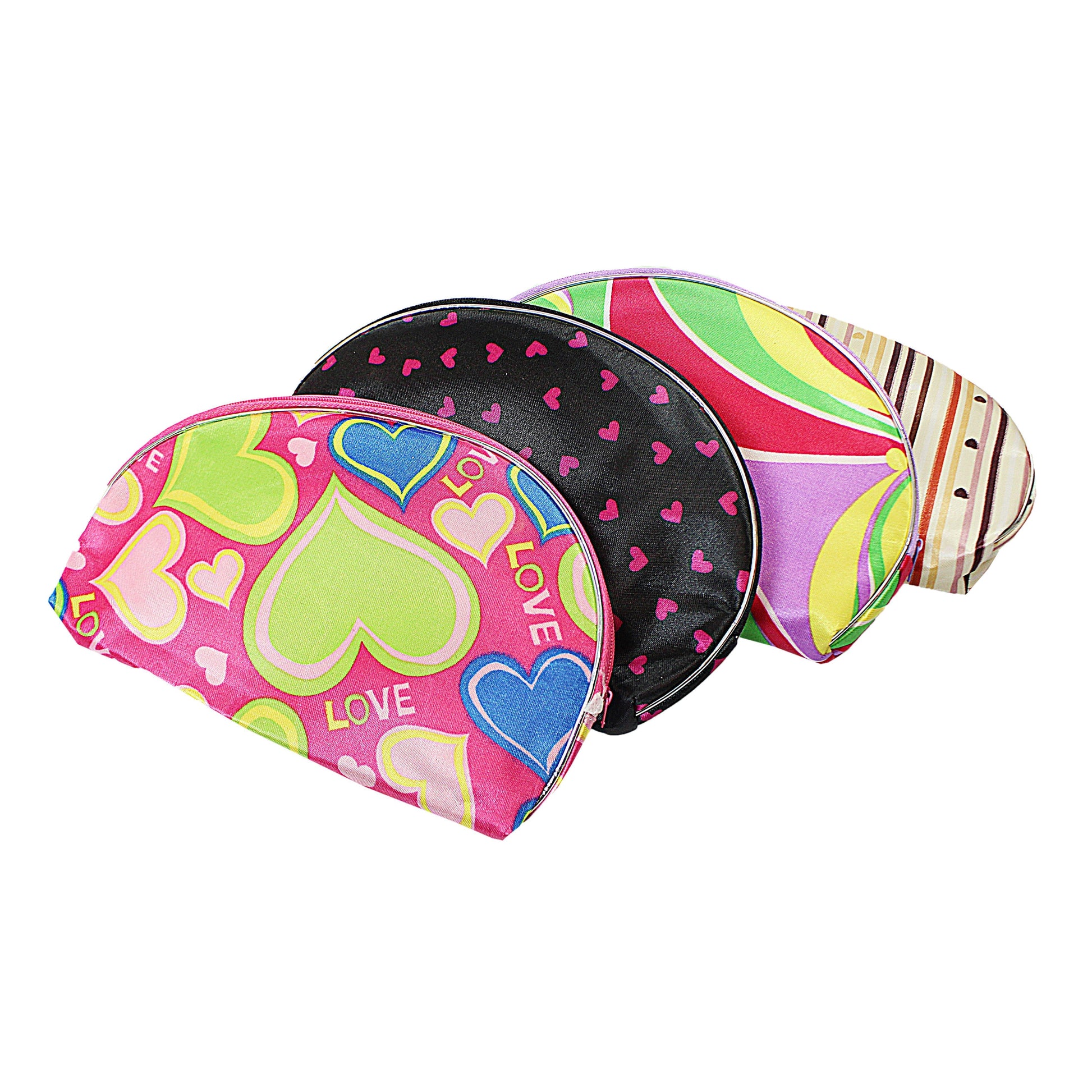 Assorted Design Makeup Toiletry Bag Pouch Set Pack of 5