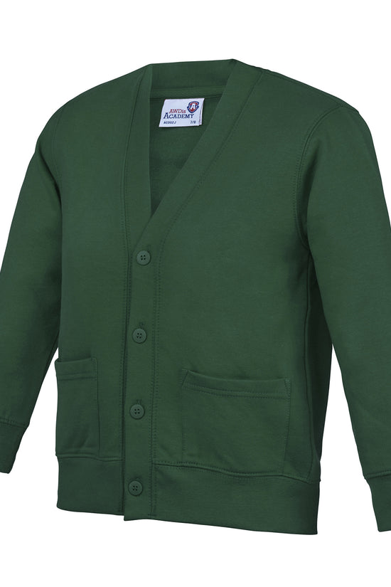 Kids Academy Cardigan Soft Cotton Button Fastening Patch Pockets