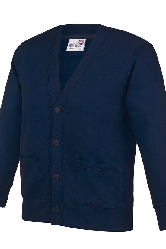 Kids Academy Cardigan Soft Cotton Button Fastening Patch Pockets
