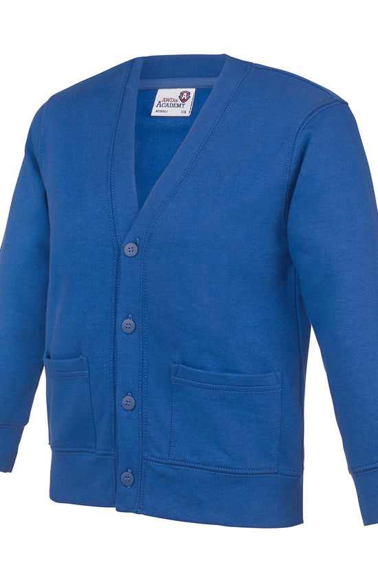 Kids Academy Cardigan Soft Cotton Button Fastening Patch Pockets