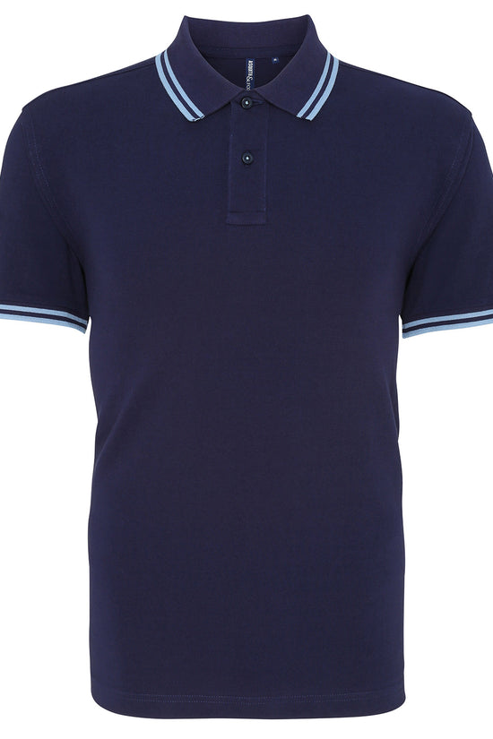 Mens Classic Fit Tipped Polo Shirt Plus Sizes