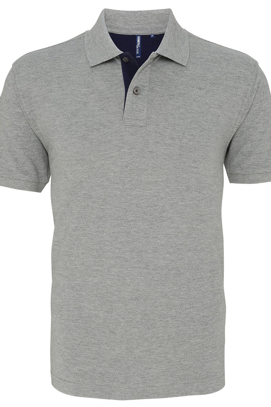 Mens Classic Fit Contrast Polo Plus Sizes