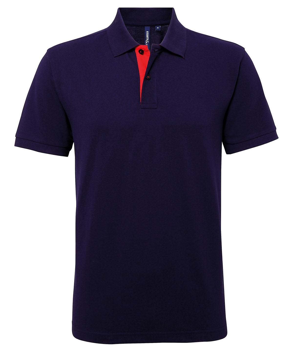 Mens Classic Fit Contrast Polo Plus Sizes