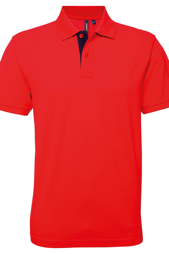 Mens Classic Fit Contrast Polo Plus Sizes