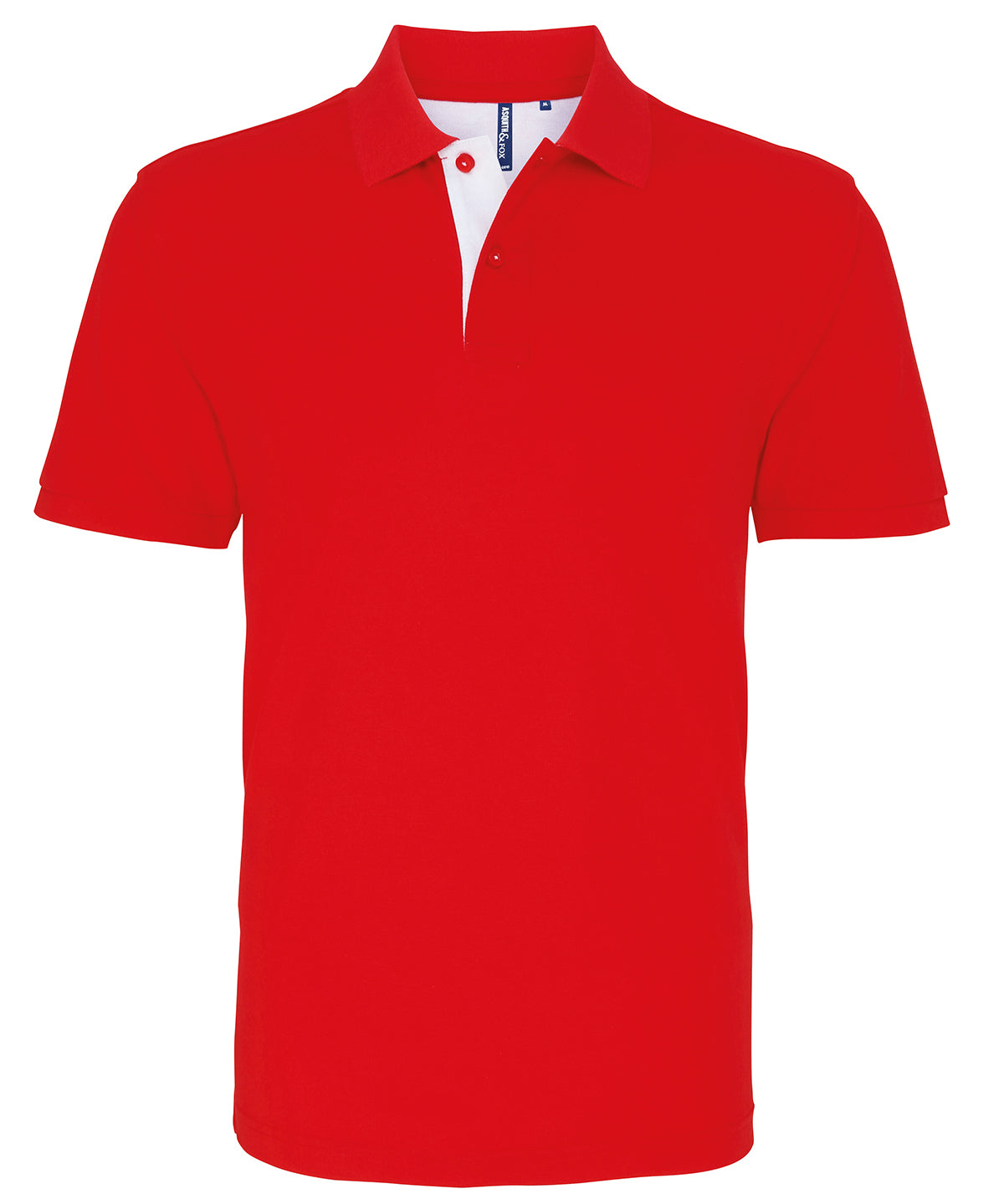 Mens Classic Fit Contrast Polo Plus Sizes
