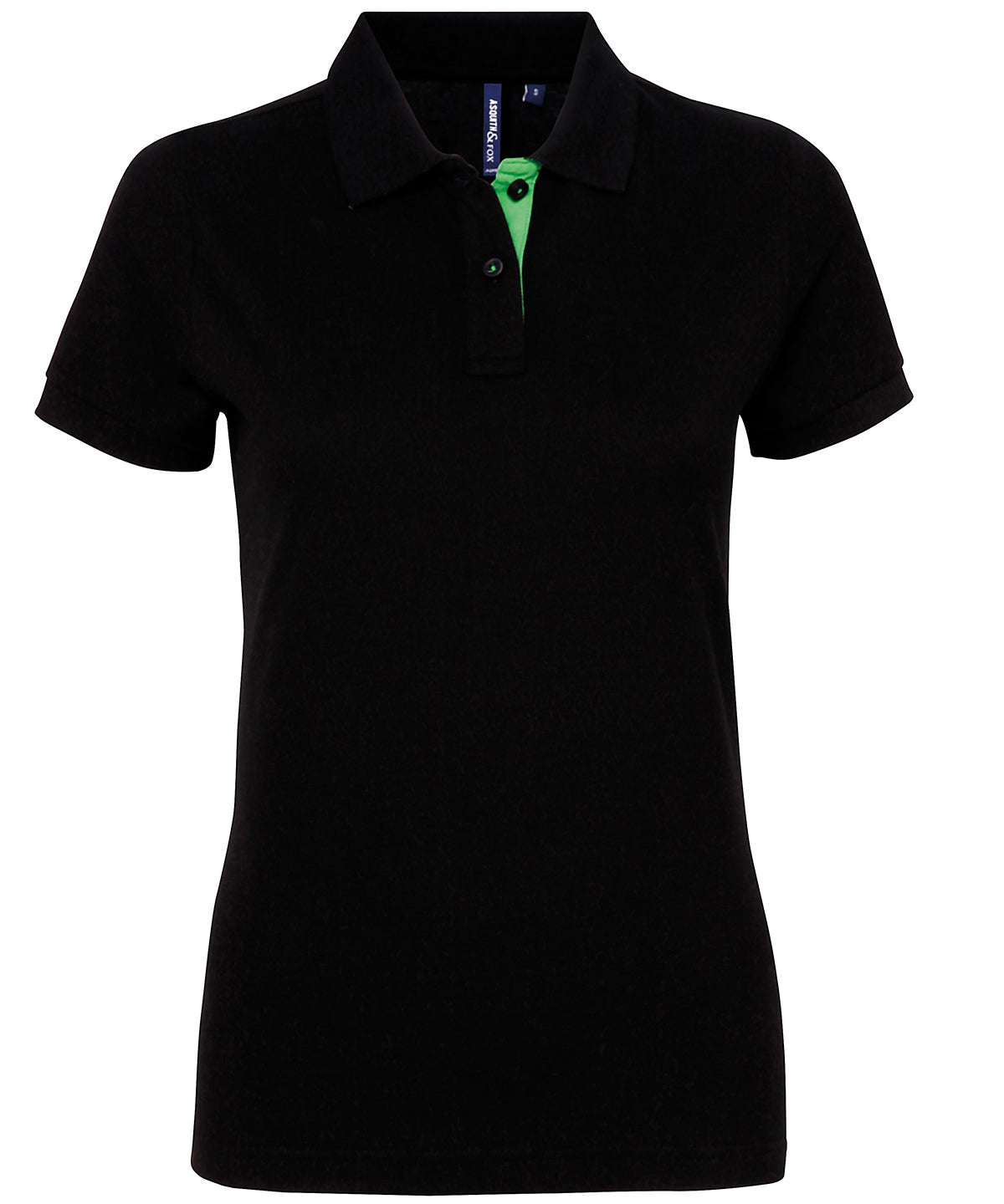 Womens Fitted Contrast Polo Shirt Asquith Fox