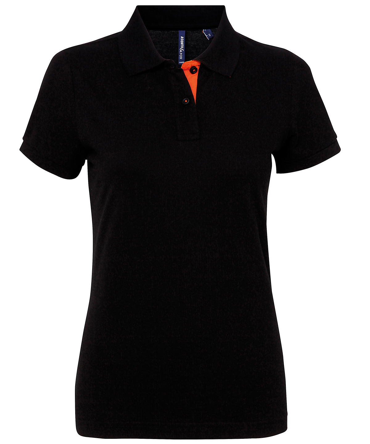 Womens Fitted Contrast Polo Shirt Asquith Fox