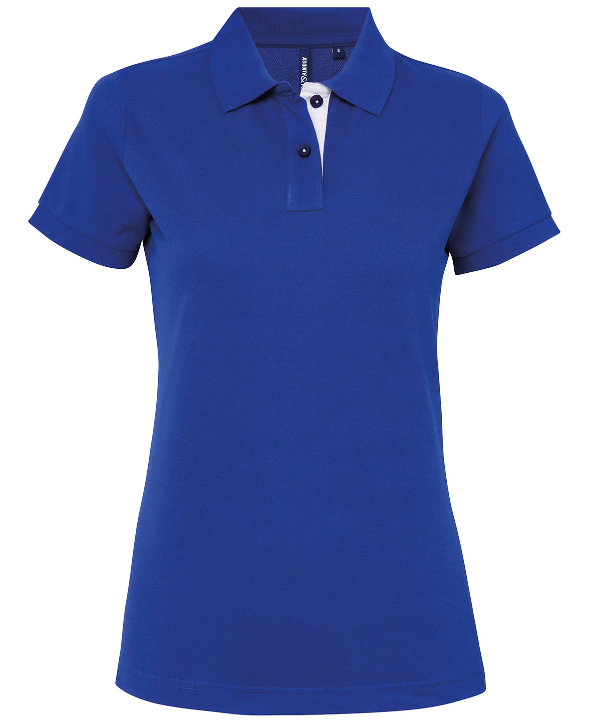 Womens Fitted Contrast Polo Shirt Asquith Fox