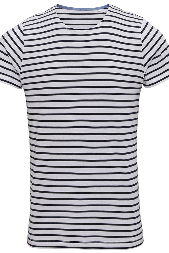 Asquith Fox Mens Mariniere Coastal Short Sleeve Tee