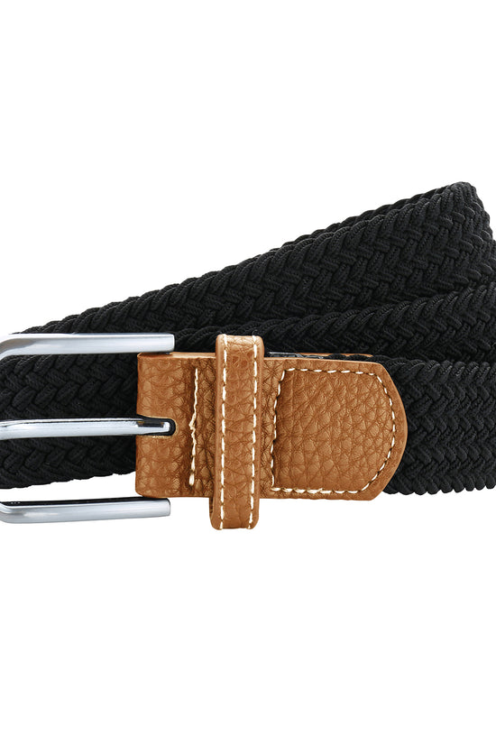Asquith Fox Braid Stretch Belt Fashionable Zig Zag Contrast Pattern