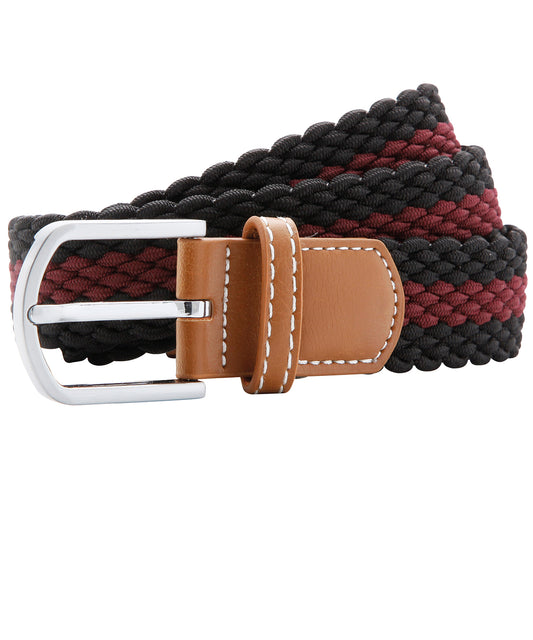 Asquith Fox TwoColor Stripe Stretch Belt Unisex Adult Belts