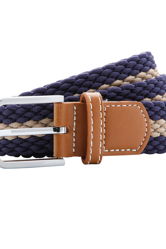 Asquith Fox TwoColor Stripe Stretch Belt Unisex Adult Belts