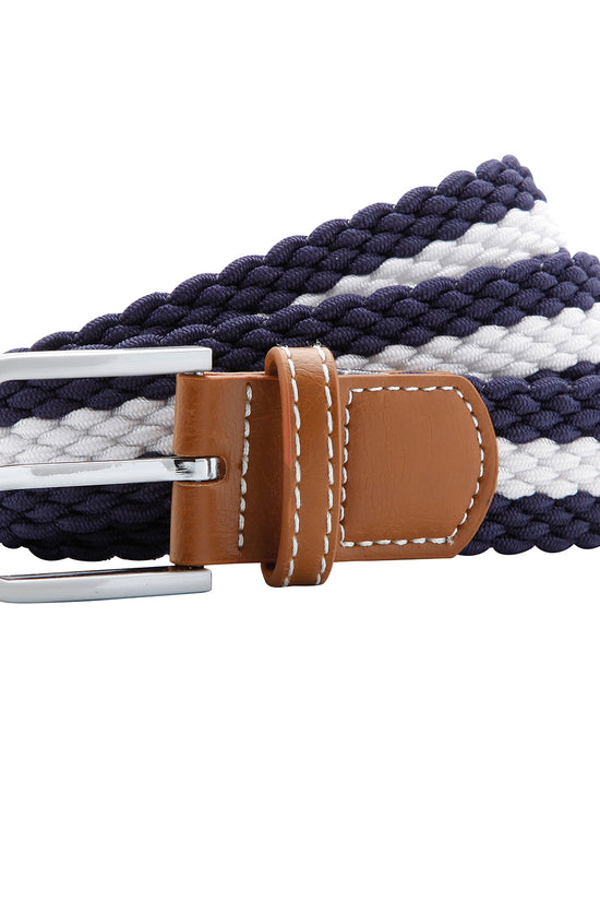 Asquith Fox TwoColor Stripe Stretch Belt Unisex Adult Belts