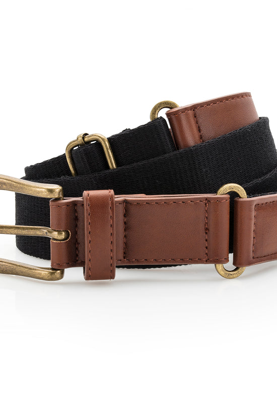 Asquith Fox Faux Leather and Canvas Belt Unisex Gifting Accessories